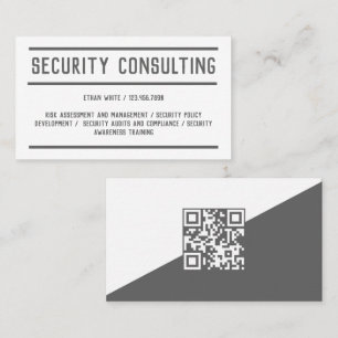 Carte De Visite Conseil de sécurité QR