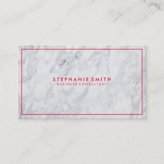 Carte De Visite Conseil d'entreprise | Marbre exécutif (Devant)