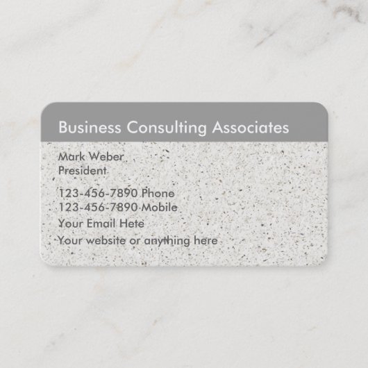 Carte De Visite Conseil en affaires (Devant)