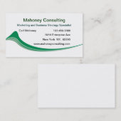 Carte De Visite Conseil en marketing d'entreprise moderne (Devant / Derrière)