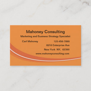 Carte De Visite Conseil en marketing d'entreprise moderne
