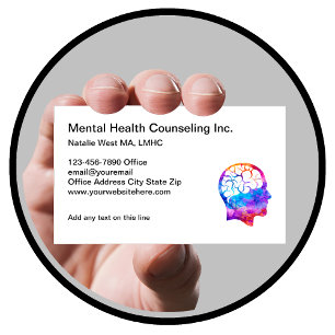 Carte De Visite Conseil en santé mentale psychothérapie