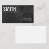 Carte De Visite Conseil | Entreprise | Marbre | Exécutif (Devant / Derrière)