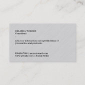 Carte De Visite Conseil | Finances / Affaires II (Dos)