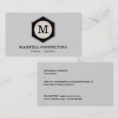 Carte De Visite Conseil | Finances / Entreprises (Devant / Derrière)