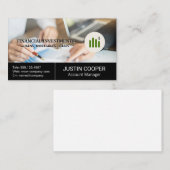 Carte De Visite Conseil financier | Gestion des risques (Devant / Derrière)