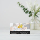 Carte De Visite Conseil financier | Gestionnaire de portefeuille | (Debout devant)
