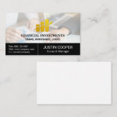 Carte De Visite Conseil financier | Gestionnaire de portefeuille | (Devant / Derrière)