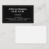 Carte de visite conseil personnalisé et minimalist (Devant / Derrière)