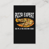 Carte De Visite Conseil Pizza Expert Drôle Pizza (Devant)