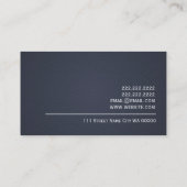 Carte De Visite Conseil professionnel élégant et moderne (Dos)
