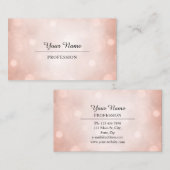 Carte De Visite Conseil professionnel moderne Rose blanche (Devant / Derrière)