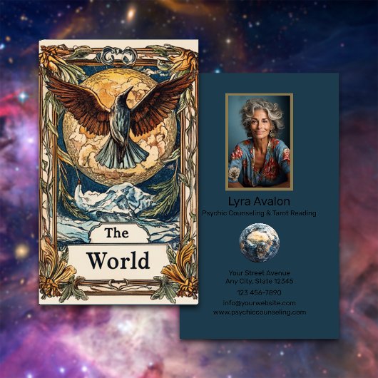 Carte De Visite Conseil psychologique et lecture de Tarot