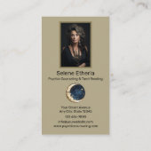 Carte De Visite Conseil psychologique et lecture de Tarot (Dos)