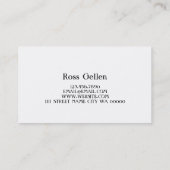 Carte De Visite Conseil sur le groupe de récupération des dépendan (Dos)