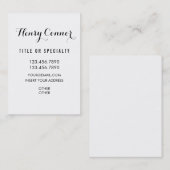Carte De Visite Conseil vertical blanc professionnel (Devant / Derrière)