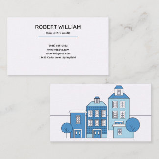 Carte De Visite Conseiller Agent Immobilier Résidentiel Maison Mig