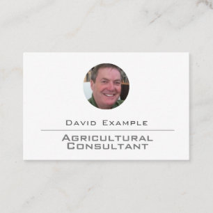 Carte De Visite Conseiller agricole avec photo du titulaire