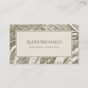 Carte De Visite Conseiller Art Déco Sage