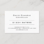 Carte De Visite Conseiller avec photo du titulaire (Dos)