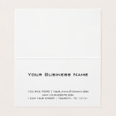 Carte De Visite Conseiller blanc noir inverse texturisé (Intérieur déplié)