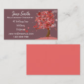 Carte De Visite Conseiller d'amour de thérapeute de rapport (Devant / Derrière)