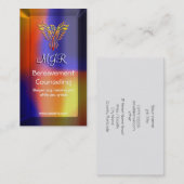 Carte De Visite Conseiller de perte avec le monogramme, logo de (Devant / Derrière)