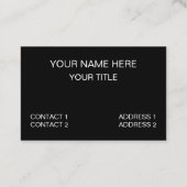 Carte De Visite Conseiller de santé mentale (Dos)