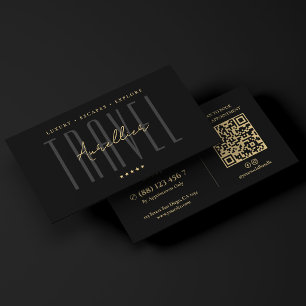 Carte De Visite Conseiller de voyage de luxe minimal Agent de plan
