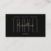 Carte De Visite Conseiller de voyage de luxe minimal Agent de plan (Devant)