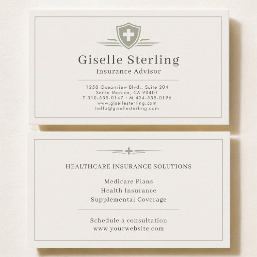 Carte De Visite Conseiller en assurance
