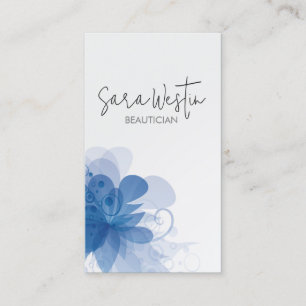Carte De Visite Conseiller en beauté Beautician Monogramme