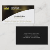 CARTE DE VISITE CONSEILLER EN BOURSE VALEURS INVESTISSEMENT (Devant / Derrière)