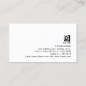Carte De Visite Conseiller en Image Faux Monogramme en Or (Dos)