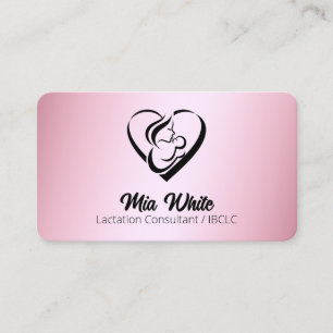 Carte De Visite Conseiller en lactation IBCLC Rose Gold