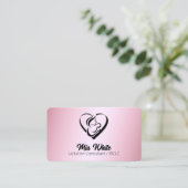 Carte De Visite Conseiller en lactation IBCLC Rose Gold (Debout devant)