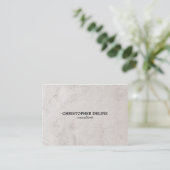 Carte De Visite Conseiller en pierre élégant moderne (Debout devant)