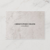 Carte De Visite Conseiller en pierre élégant moderne (Devant)