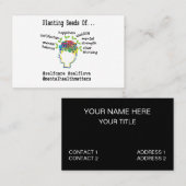 Carte De Visite Conseiller en santé mentale (Devant / Derrière)