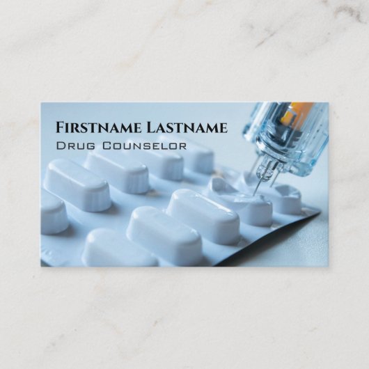 Carte De Visite Conseiller en toxicomanie Conseiller en alcool Psy (Devant)