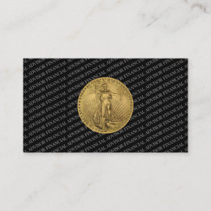 Carte De Visite Conseiller Financier Argent Gestion de Patrimoine