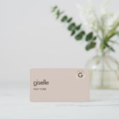Carte De Visite Conseiller financier Code QR or neutre (Debout devant)