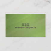 Carte De Visite Conseiller financier, Consultant en argent, Consei (Dos)