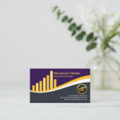 Carte De Visite Conseiller financier Creative Yellow Share (Debout devant)