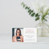 Carte De Visite Conseiller financier de photo de script (Debout devant)