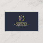 Carte De Visite Conseiller financier du Graphique d'investissement (Dos)