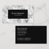 Carte De Visite Conseiller financier moderne (Devant / Derrière)
