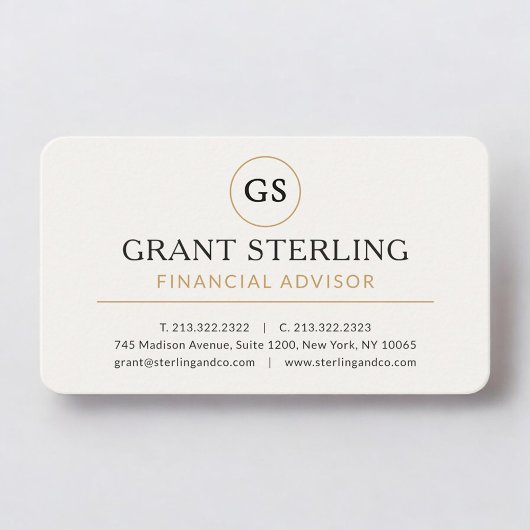 Carte De Visite Conseiller financier professionnel