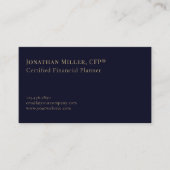 Carte De Visite Conseiller financier professionnel simple (Devant)