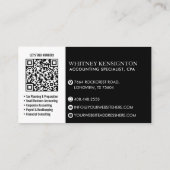 Carte De Visite Conseiller fiscal professionnel Expert-comptable M (Dos)